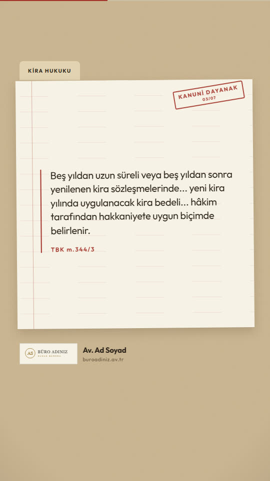 Dosya tasarımında kanun maddesi alıntısı gösteren avukat Reels videosu karesi