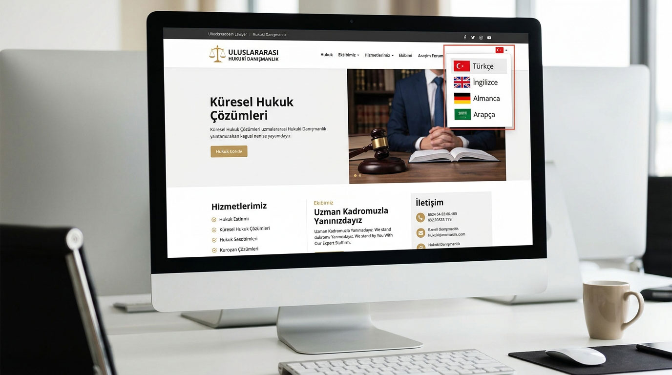 Avukat Web Sitesinde Çoklu Dil Desteği ve Uluslararası Müvekkil