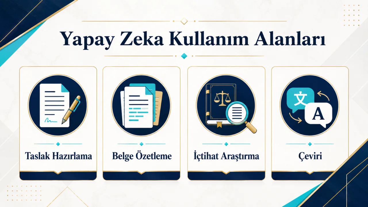 Avukatlar için yapay zeka kullanım alanları