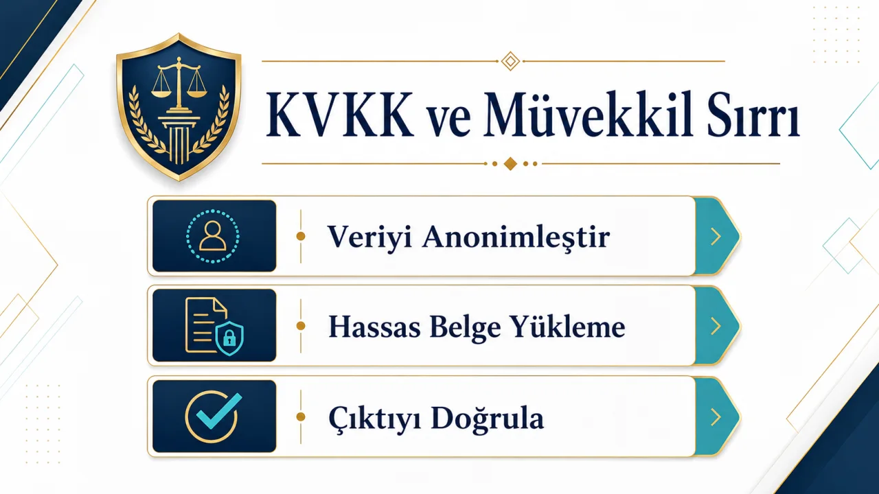 Yapay zeka kullanımında KVKK ve müvekkil sırrı