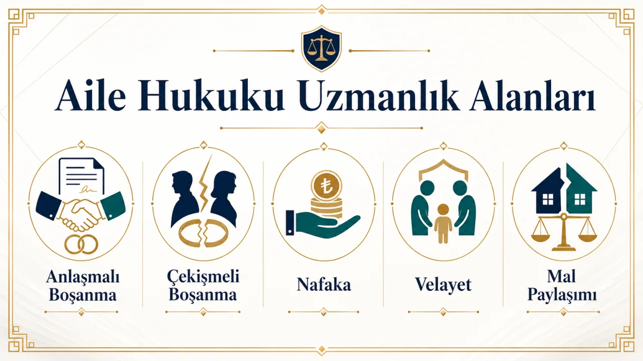 Aile hukuku uzmanlık alanları