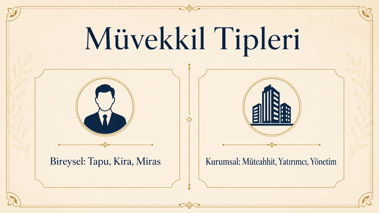 Gayrimenkul müvekkil tipleri