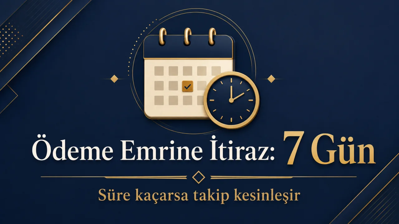 Ödeme emrine itiraz süresi 7 gün