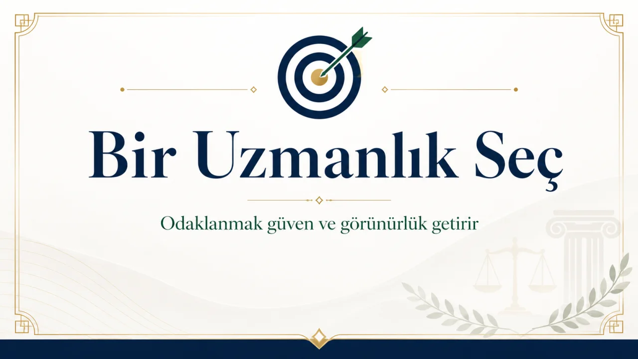 Yeni avukat için uzmanlık seçimi